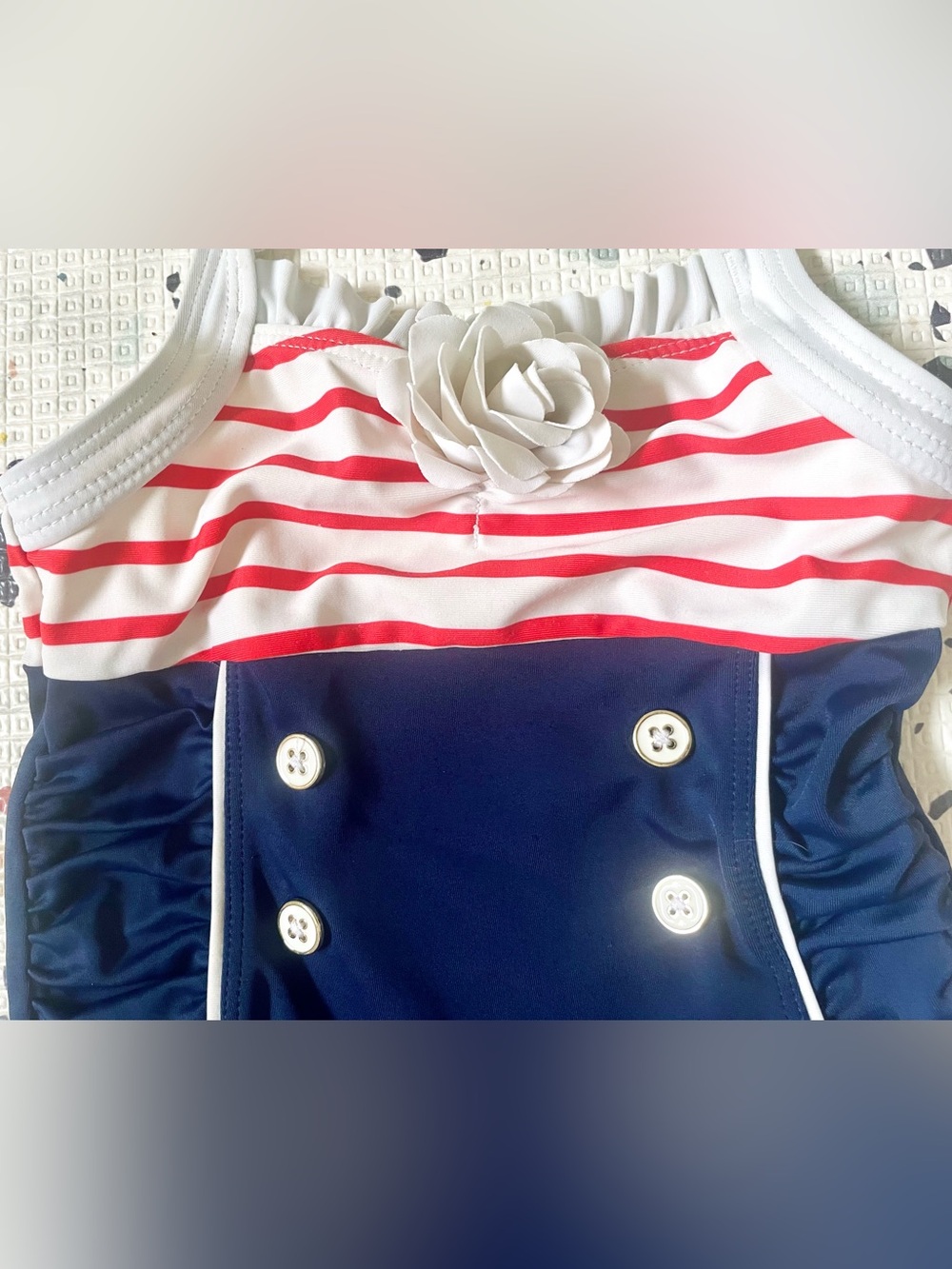 Janie & Jack Baby/Toddler Girl’s Retro Bathing Suit - Size 18 to 24 Months - Picture 3 of 9
